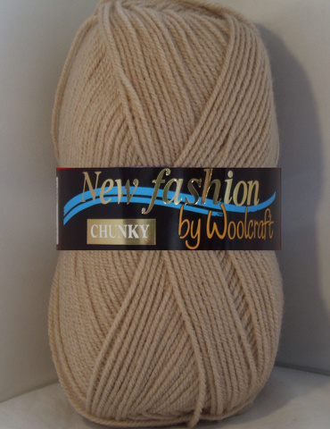 New Fashion Chunky Yarn 10 x 100g Balls Beige - Click Image to Close